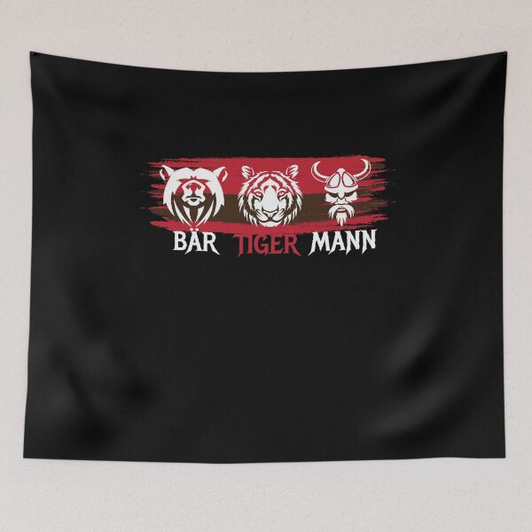 Item preview, Bär Tiger Mann Bearded Man designed and sold by MooonTees.