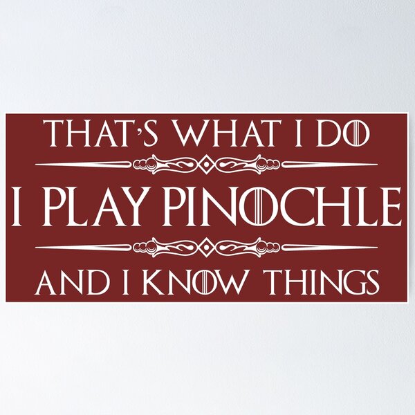 Item preview, Pinochle Player Gifts - I Play Pinochle & I Know Things Funny Gift Ideas for Pinochle Players & Lovers designed and sold by merkraht.