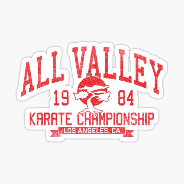 1984 All Valley Karate Championship Sticker