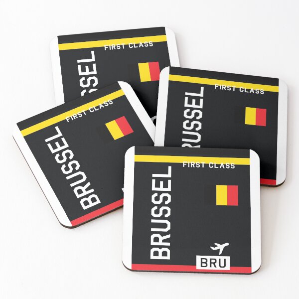 Item preview, Flight Ticket Brussel in black designed and sold by swaynowo.
