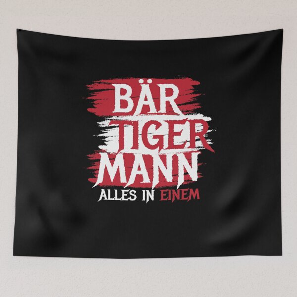 Item preview, Bär Tiger Mann Bearded Man designed and sold by MooonTees.