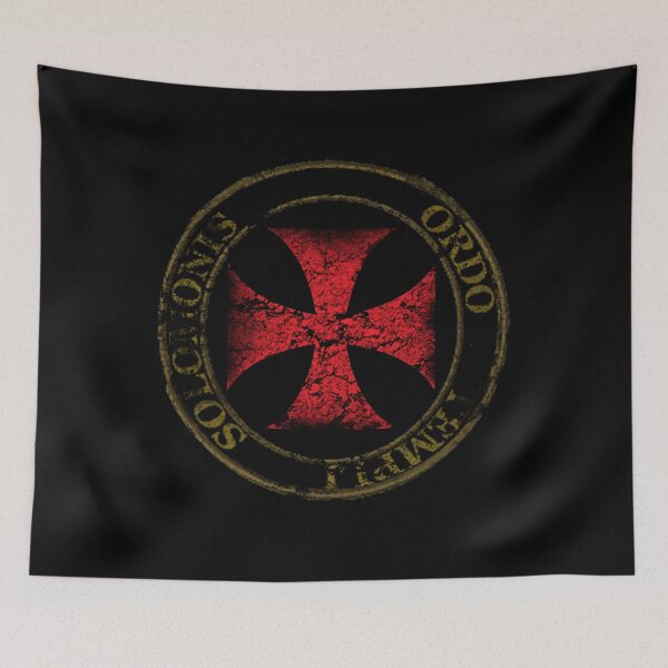 Item preview, Templar Knight Seal Cross Didtressed Symbol Medieval Warrior  designed and sold by TopTeeShop.