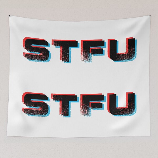 Item preview, STFU 3D (Black) designed and sold by SoulArtLove.