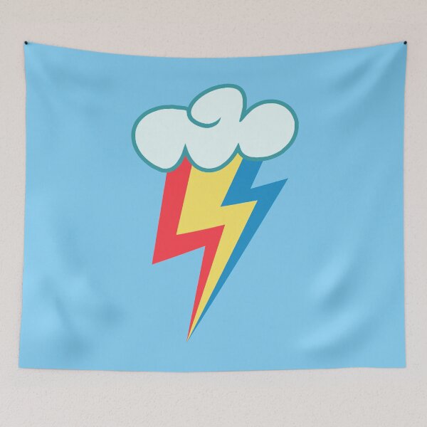 Item preview, EQG Rainbow Dash Cloud Color MLP Cutie Mark Sign  designed and sold by ariados4711.