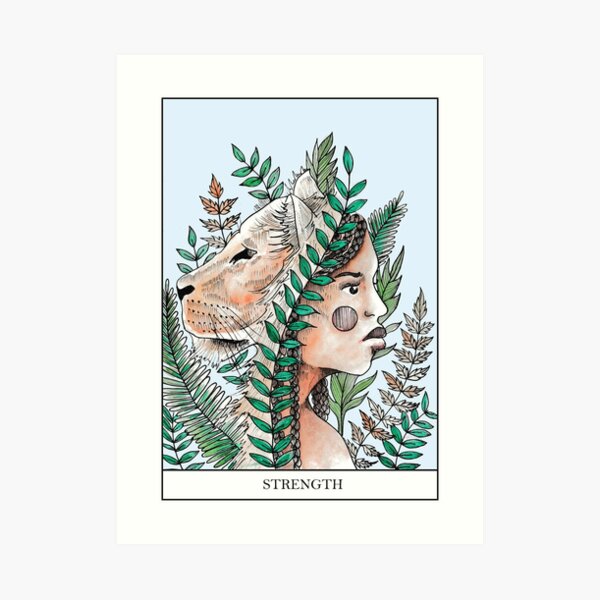 Strength Tarot Card Print Art Print