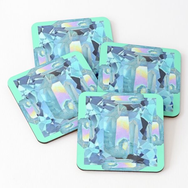 Item preview, AQUA BLUE CRYSTAL GEMS ART designed and sold by sharlesart.