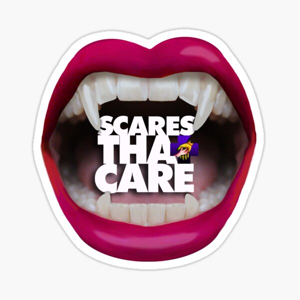 Scares That Care Mouth Logo Sticker