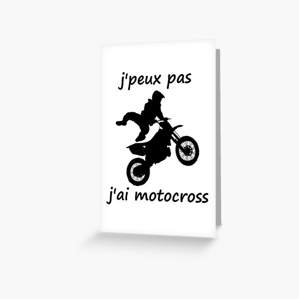 Cartes De Vœux Sur Le Theme Moto Cross Redbubble