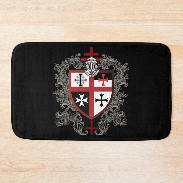 Item preview, Knights Templar Cross Shield Symbol Medieval Emblem Secret Order designed and sold by TopTeeShop.