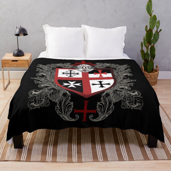 Item preview, Knights Templar Cross Shield Symbol Medieval Emblem Secret Order designed and sold by TopTeeShop.