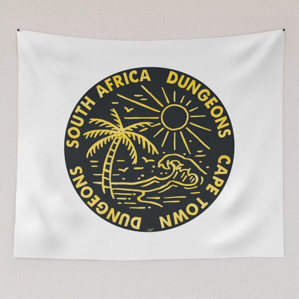 Item preview, Dungeons Surfing Cape Town Surf South Africa Big Waves Surfer designed and sold by DESTINATIONS DECAL.