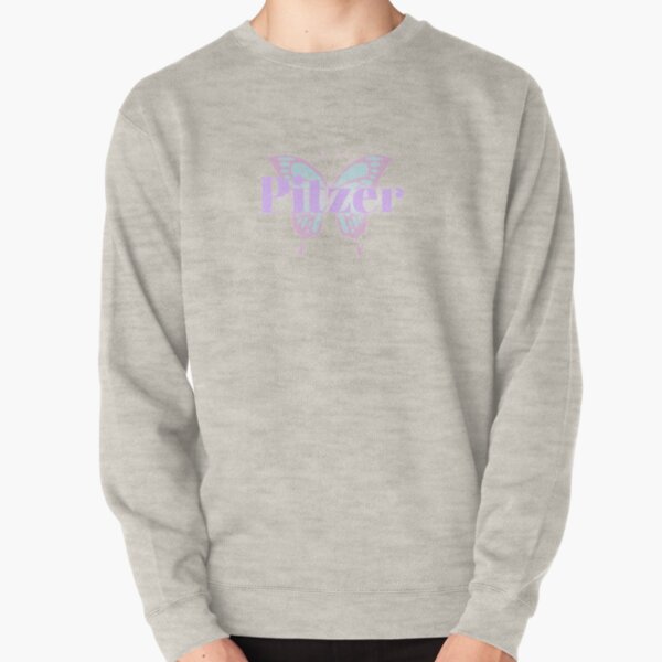 Claremont Colleges: Butterfly Pitzer Sticker Pullover Sweatshirt
