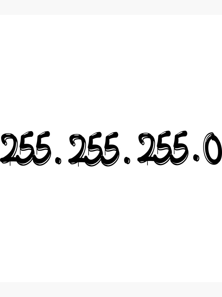 Subnet ip Mask - 255.255.255.0 adress Premium Matte Vertical Poster ...