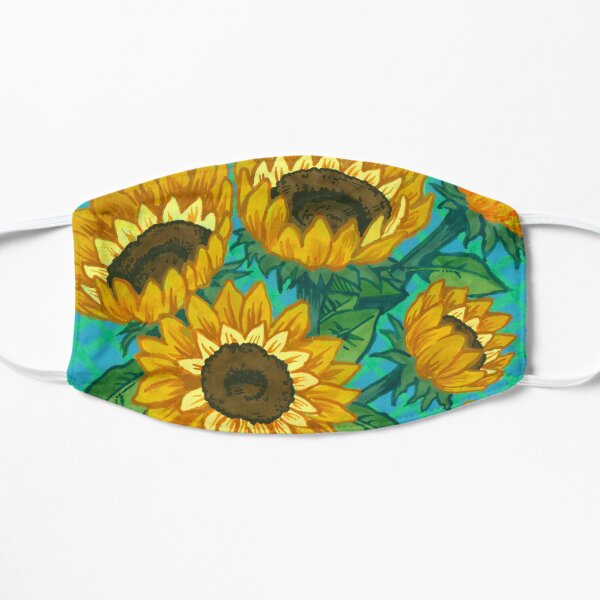 Sunflowers Flat Mask