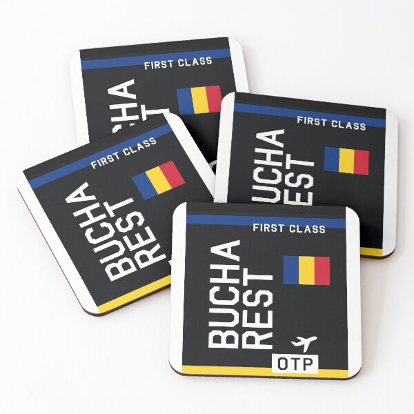 Item preview, Flight Ticket Bucharest in black designed and sold by swaynowo.