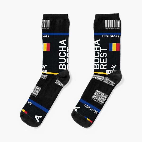 Item preview, Flight Ticket Bucharest in black designed and sold by swaynowo.