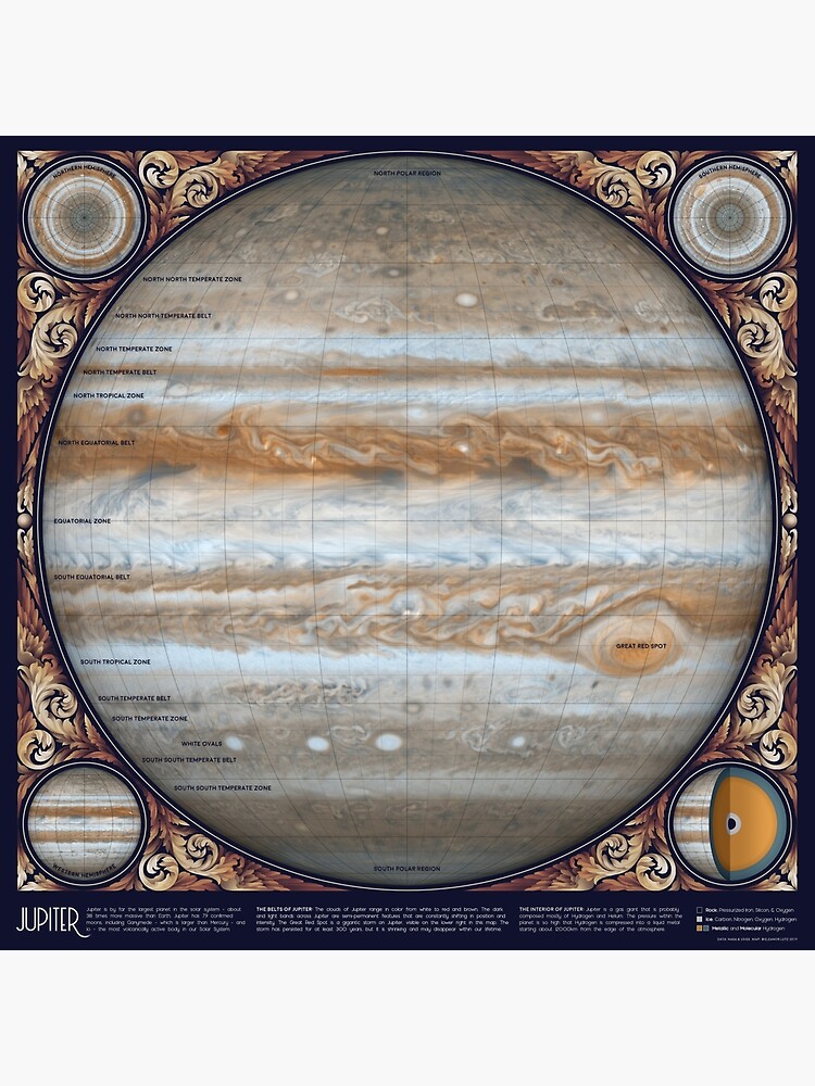 Thumbnail 3 of 3, Photographic Print, A Map of Jupiter designed and sold by EleanorLutz.