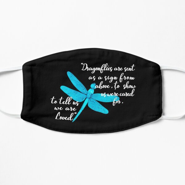 Dragonfly Gift for women spiritual faith dragonflies lovers Flat Mask