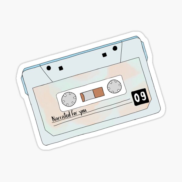 Narrated for you Cassette Sticker