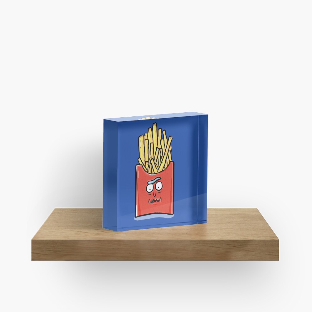 French Fries Rick Sanchez - Rick and Morty Acrylic Block