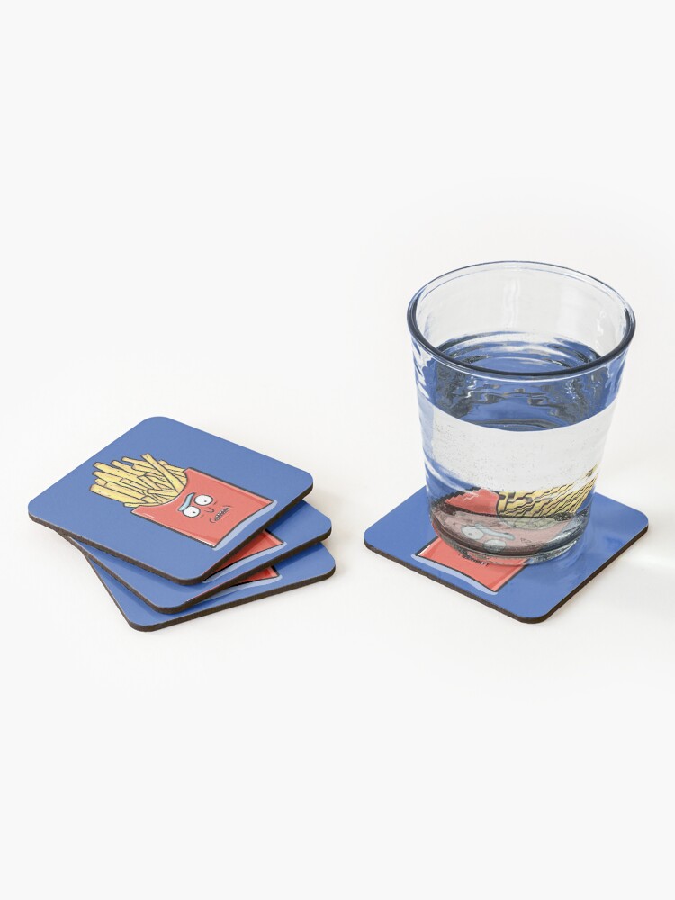Alternate view of French Fries Rick Sanchez - Rick and Morty Coasters (Set of 4)