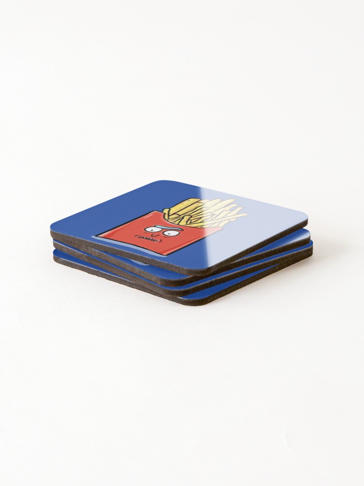 Alternate view of French Fries Rick Sanchez - Rick and Morty Coasters (Set of 4)
