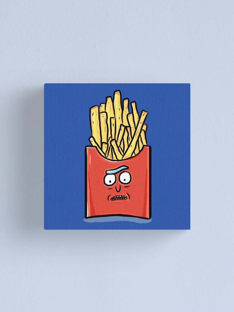 Alternate view of French Fries Rick Sanchez - Rick and Morty Canvas Print