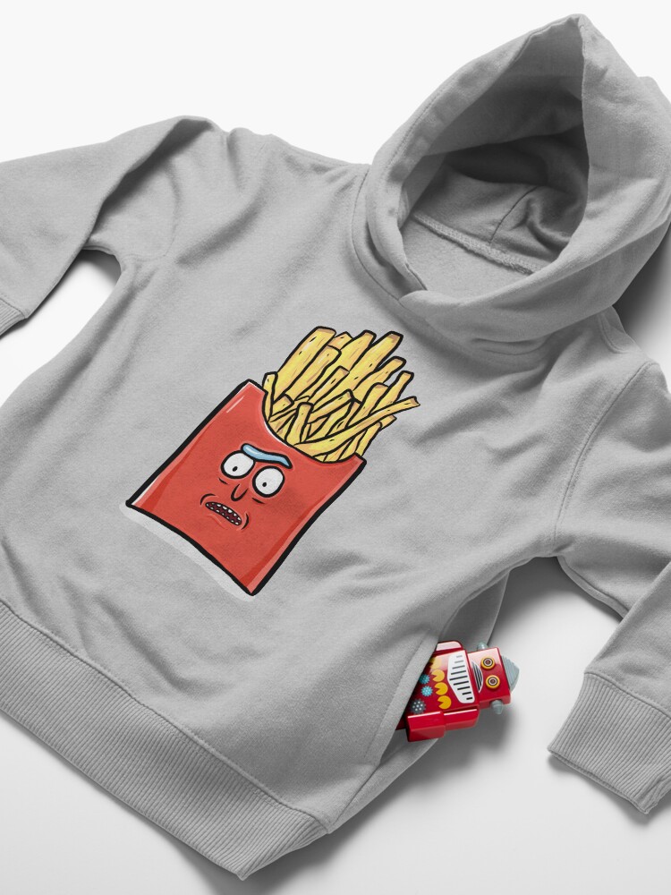 Alternate view of French Fries Rick Sanchez - Rick and Morty Toddler Pullover Hoodie