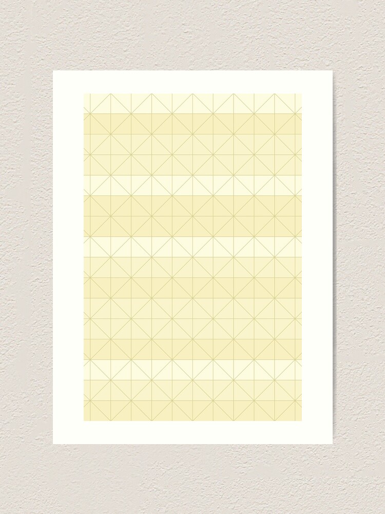 Alternate view of Geometric pattern yellow Art Print