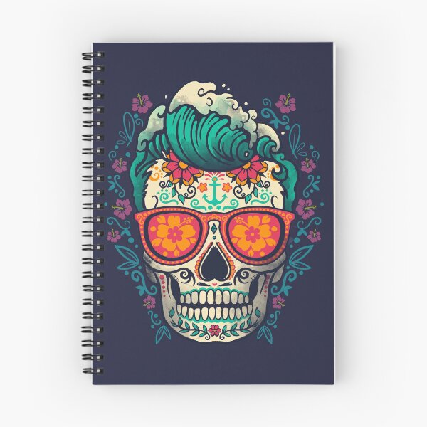 Item preview, Calavera summer surfer designed and sold by NemiMakeit.