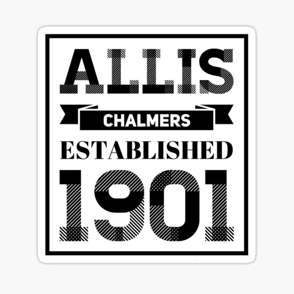 Allis Chalmers Retro Design Sticker