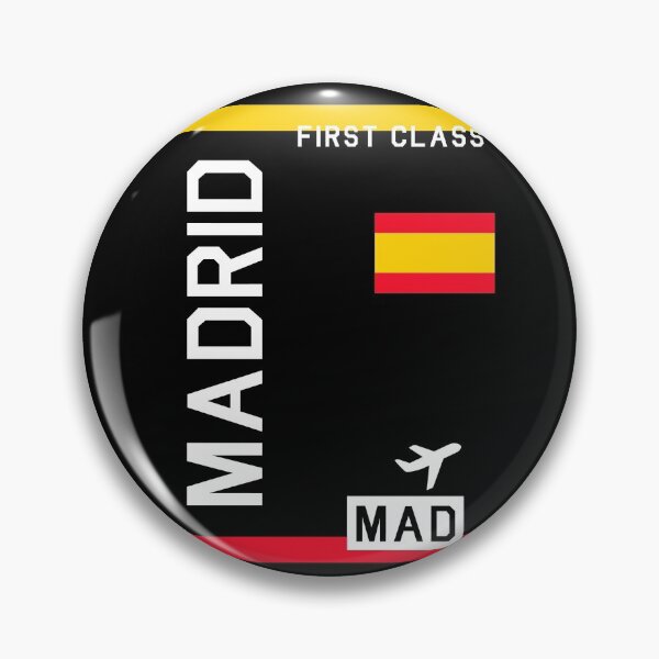 Item preview, Flight Ticket Madrid in black designed and sold by swaynowo.