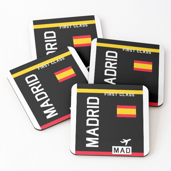 Artikelvorschau, Flugticket Madrid in schwarz entworfen und verkauft von swaynowo.