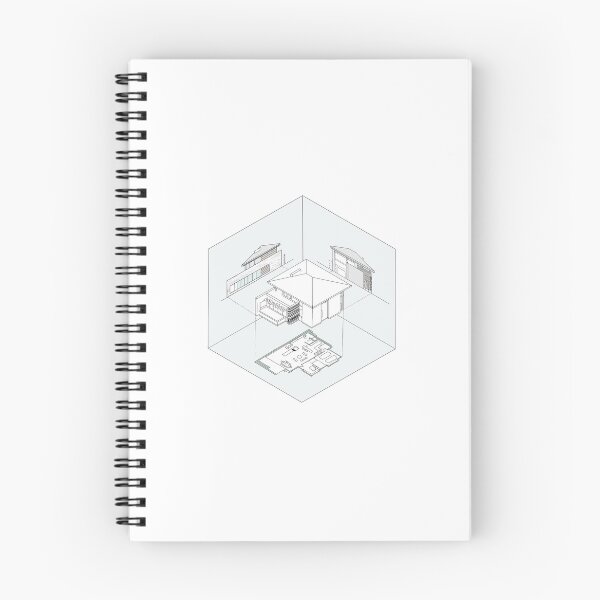 Item preview, Modern House Blueprint Cube designed and sold by WrennieThePooh.