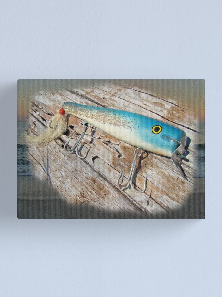 Cap'n Bill Swimmer Vintage Saltwater Fishing Lure Canvas Print