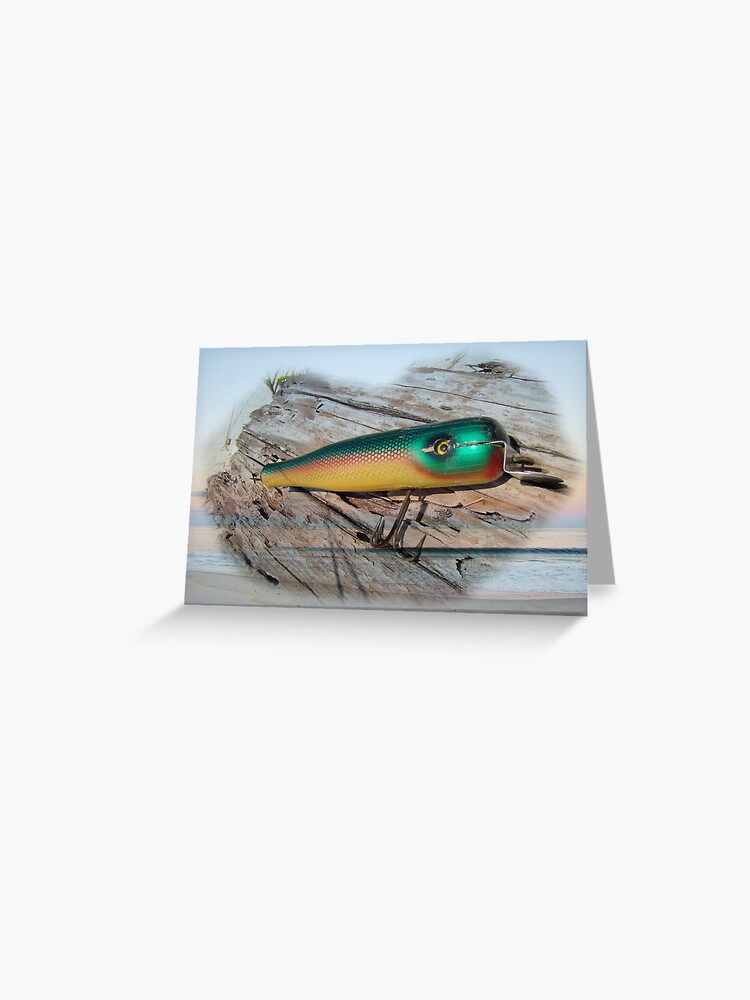 Vintage Saltwater Fishing Lure - Masterlure Rocket Greeting Card for Sale  by MotherNature