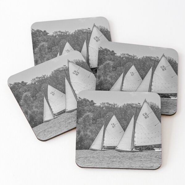 Item preview, Wooden sail boats racing on Wroxham Broad, Norfolk designed and sold by yackers1.