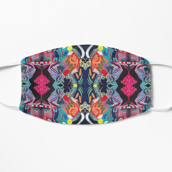 Psychedelic Abstract Pattern Art Print Mask