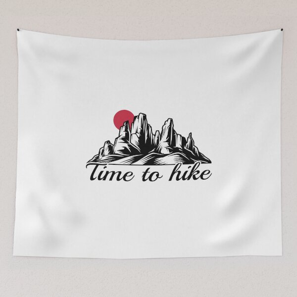 Item preview, Mountain time to hike saying climber nature designed and sold by shurikaner.