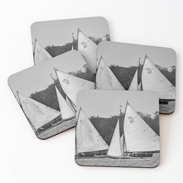 Item preview, Two traditional brown boats racing on Wroxham Broad, Norfolk designed and sold by yackers1.