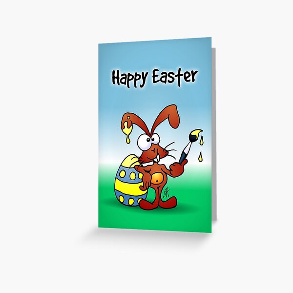 The Easter Bunny wishes you Happy Easter Greeting Card