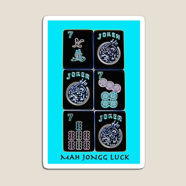 Lucky Sevens and Jokers "Mah Jongg Luck" #11 ~ Mah Jongg Series Magnet