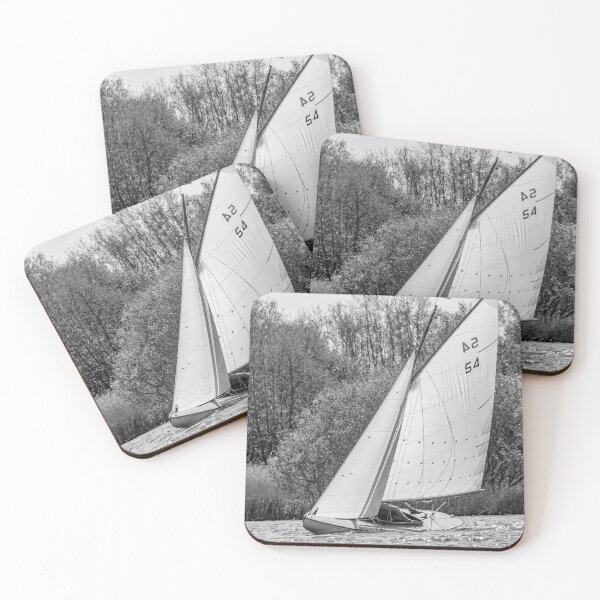 Item preview, A lone brown boat sailing around Wroxham Broad, Norfolk designed and sold by yackers1.