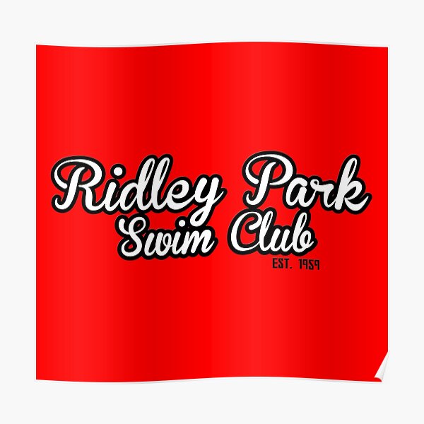 Ridley Park Swim Club - Text Logo 2 Poster