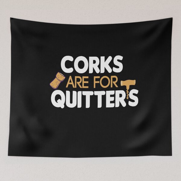Item preview, Wine | Corks Are For Quitters | Funny Wine for Women | Wine Funny | Wine with saying | Wine graphic Tee | Wine gift for Women vintage style  designed and sold by Chamssou.