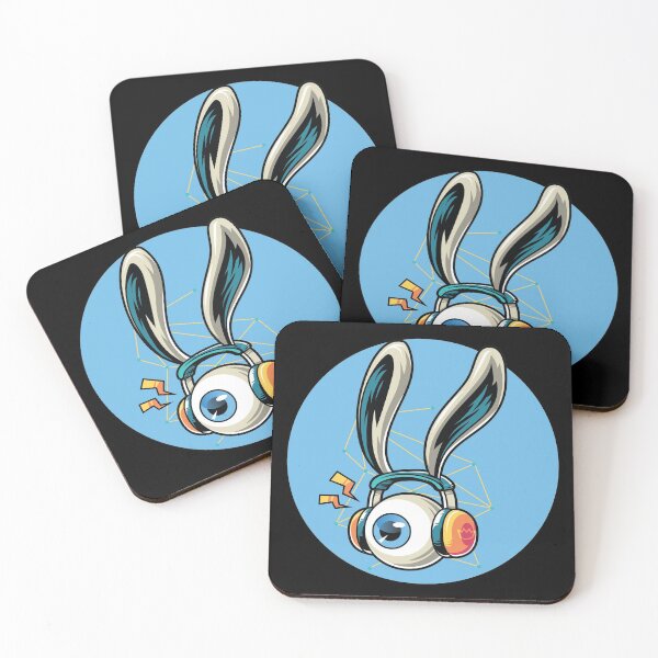 Item preview, MUSIC WATCHFUL EYE BUNNY EARS HEADPHONES designed and sold by artdesignforyou.