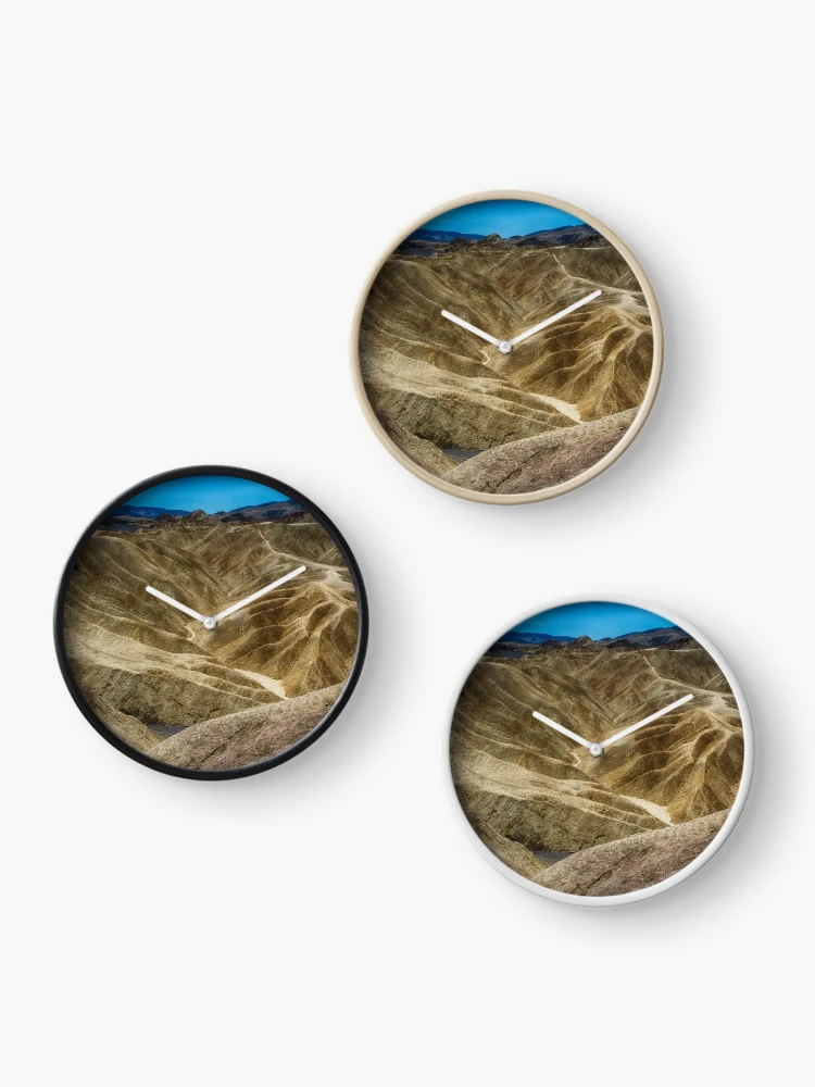 Thumbnail 3 of 4, Clock, Death Valley Curves designed and sold by Ruth Curtis.