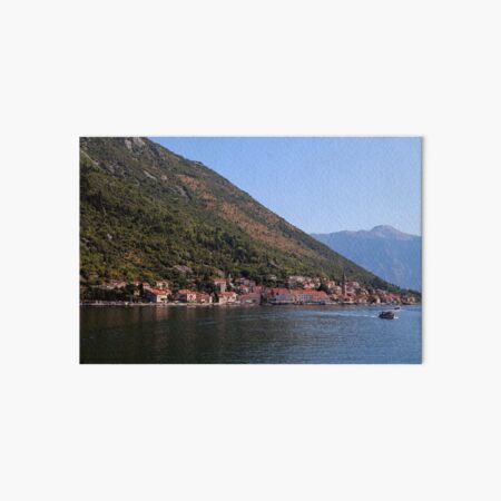 A view of Perast, Montenegro Art Board Print