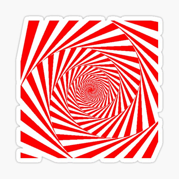 Visual Illusion, Psychedelic Art Sticker