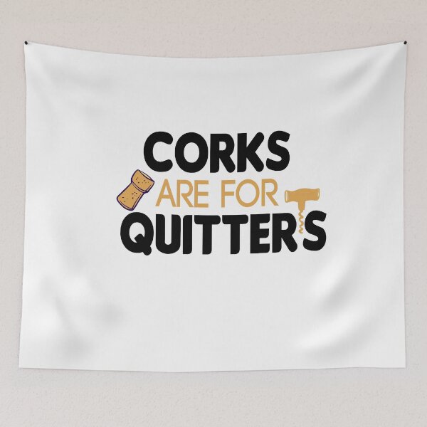 Item preview, Wine | Corks Are For Quitters | Funny Wine for Women | Wine Funny | Wine with saying | Wine graphic Tee | Wine gift for Women vintage style  designed and sold by Chamssou.